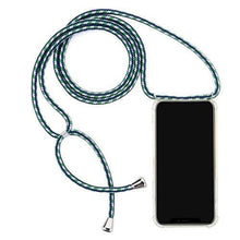 Charger l'image dans la galerie, Coque transparente rigide antichoc avec bandoulière de haute qualité pour Samsung Samsung Cases S8 Vert Blanc 
