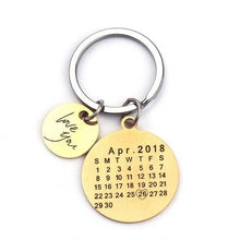Charger l'image dans la galerie, Porte clé calendrier personnalisé Key Chains Or M002 
