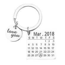 Charger l'image dans la galerie, Porte clé calendrier personnalisé Key Chains Argent M005 

