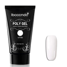 Charger l'image dans la galerie, Poly gel à ongles Multi-couleur non-toxique Nail Gel Blanc 

