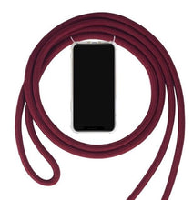 Charger l'image dans la galerie, Coque transparente rigide antichoc avec bandoulière de haute qualité pour iPhone Fitted Cases iPhone XS Max Bordeau 
