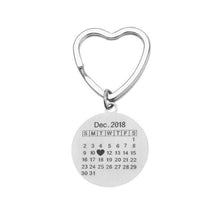 Charger l'image dans la galerie, Porte clé calendrier personnalisé Key Chains Argent M003 
