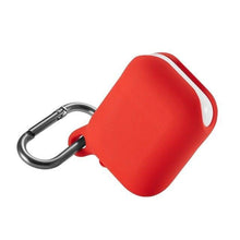Charger l'image dans la galerie, 4en1 Étui silicone étanche pour Airpods Écouteurs Rouge 
