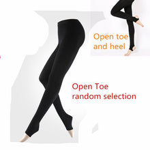 Charger l'image dans la galerie, Les Bas-collants Thérapeutiques Tights M Noir avec pied guêtre 
